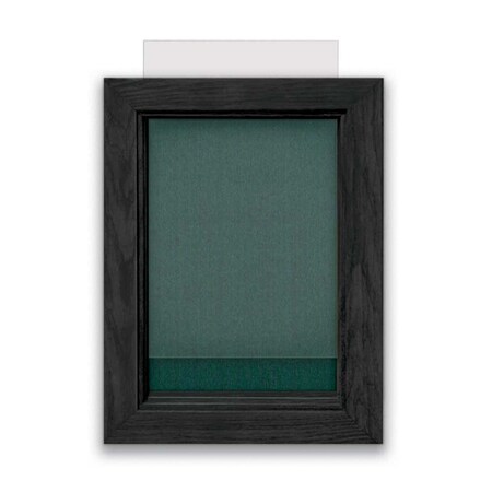 United Visual Products Indoor Enclosed Combo Board, 72"x36", Black Frame/Green & Keylime UVCB7236B-GREEN-KEYLIME